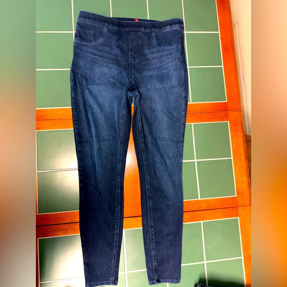 SPANX Dark Blue Jeggings size XL/14